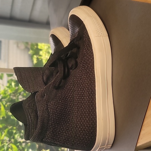 Converse Chuck Taylor x Nike Flyknit w/Lunarlon Charcoal High-Top Sneakers W 7.5 - Picture 6 of 14